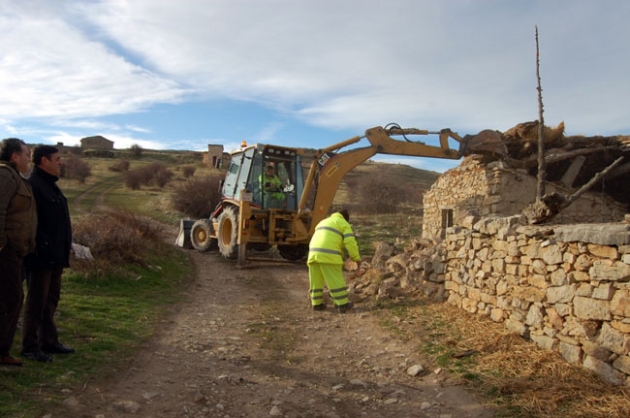 Obras de la limpieza del solar