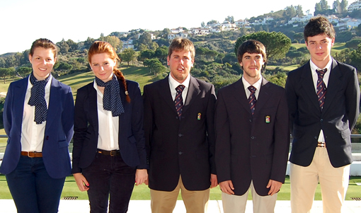 Equipo de Castilla y León con Berná
