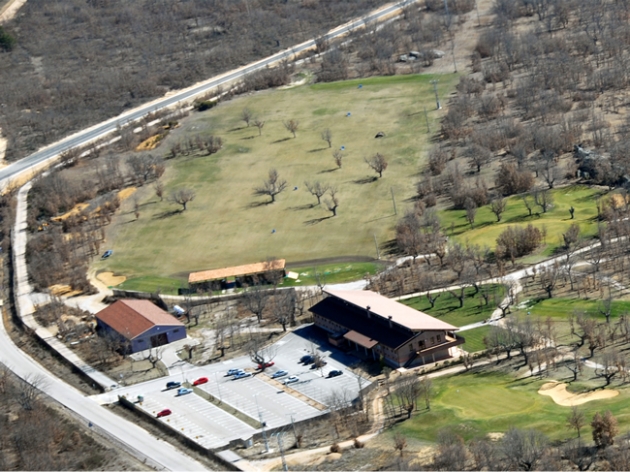 Vista aérea del campo