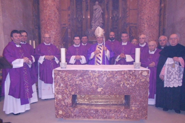 Consagración del altar del beato