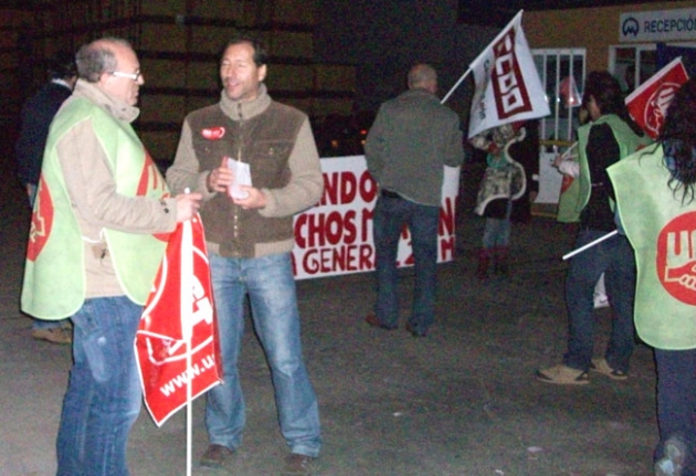 Gómez, en un piquete en Fico