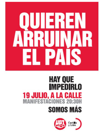 Cartel de la manifestación