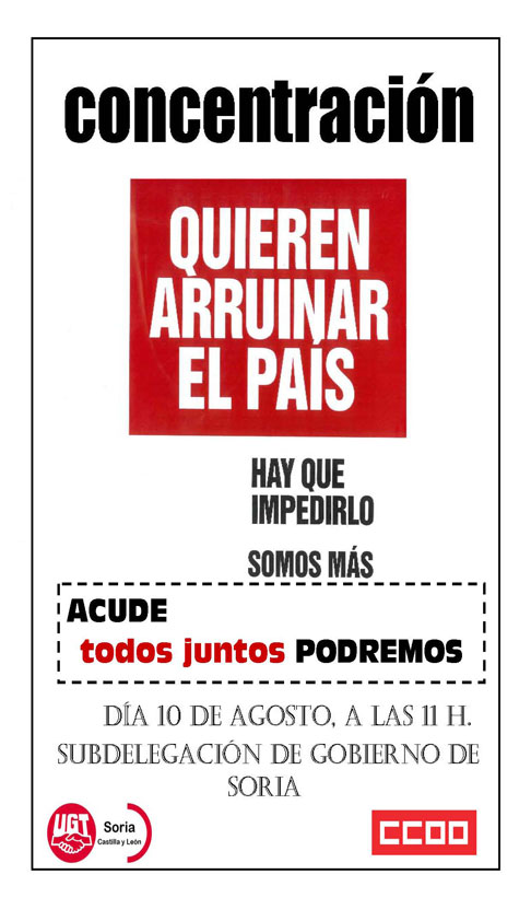 Cartel de la concentración