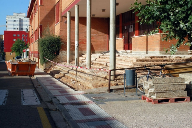 Obras en el colegio Doce Linajes