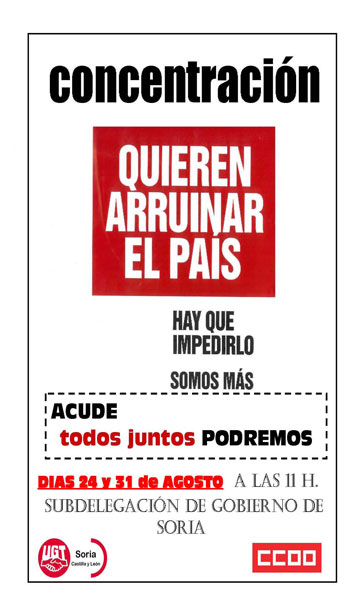 Cartel de las concentraciones