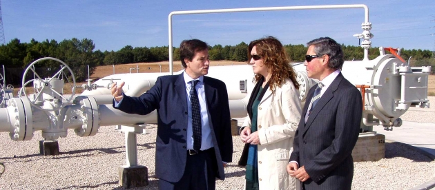 La subdelegada, en la puesta en marcha del gasoducto en Los Rábanos