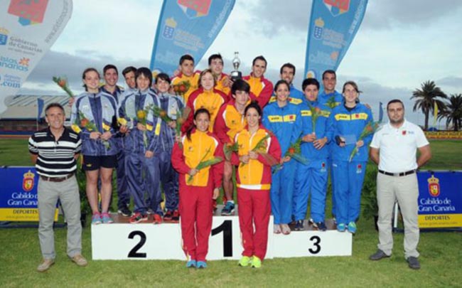 Podium de los vencedores