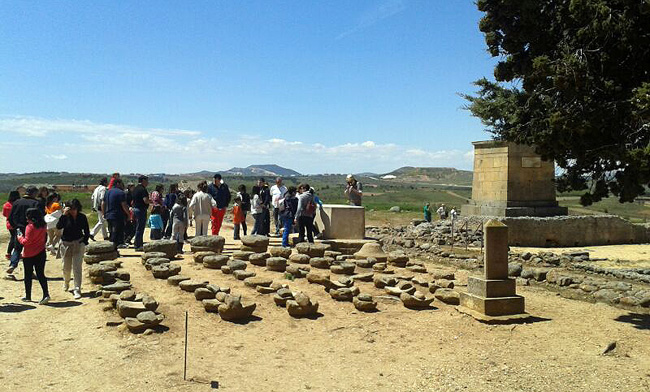 El yacimiento este domingo