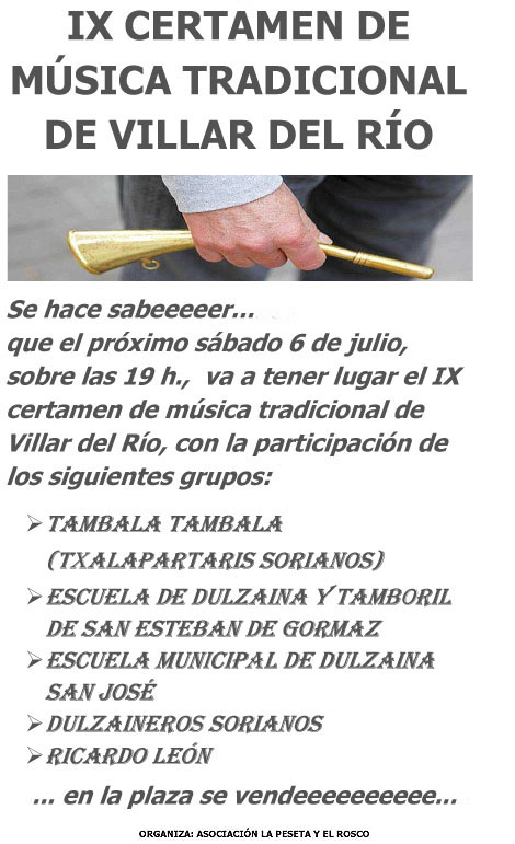 Cartel del certamen.