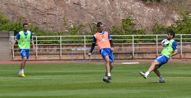 Nagore en un entrenamiento
