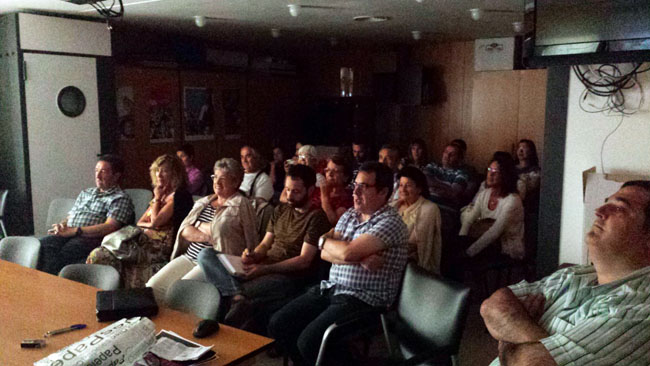 Miembros de Tierraquemada en su última reunión.