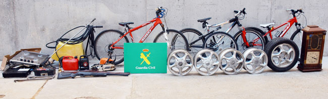 Detenida una persona con objetos y herramientas robados en La Rioja y Navarra