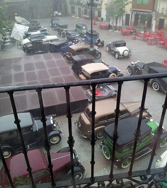 La plaza Mayor este sábado.