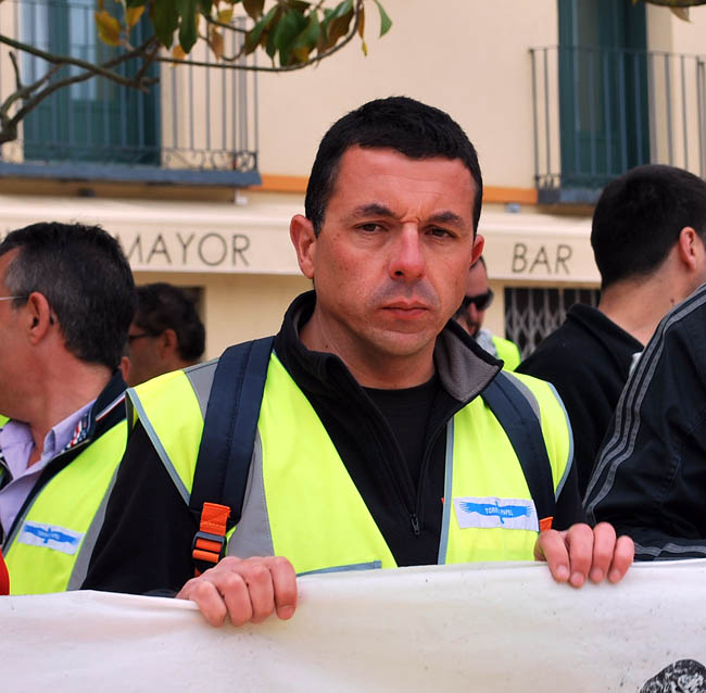 Sanz, presidente del comité de empresa.