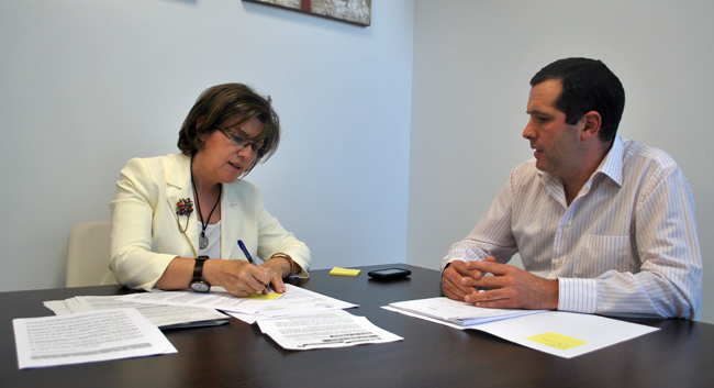 Angulo y Bonilla este miércoles.