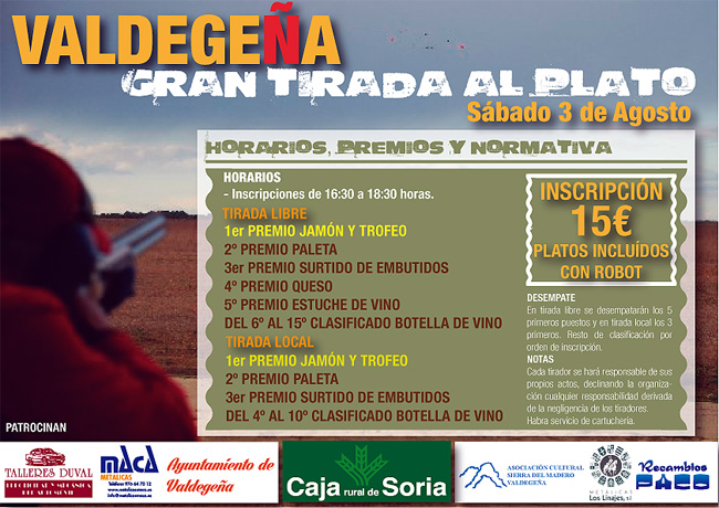Cartel de la tirada.