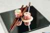 Tapa de risoto de boletus y jamón al estilo japonés
