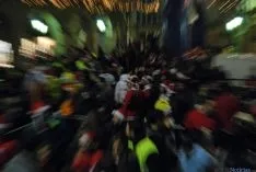 Los participantes, en la Plaza Mayor