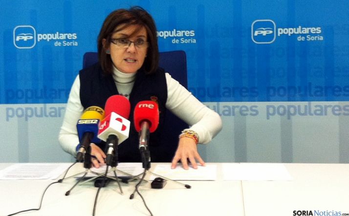 La presidenta del PP, Marimar Angulo.