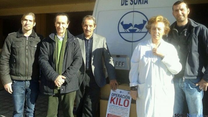 Rsponsables de la Hermandad y del Banco de Alimentos.