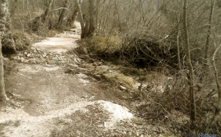 Imagen de una de las actuaciones  en la senda del  Duero. 
