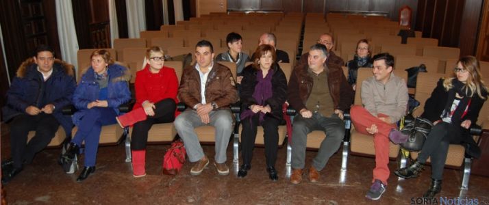 Los futuros jurados en la tarde de este martes en el salón municipal de Plenos.  de 