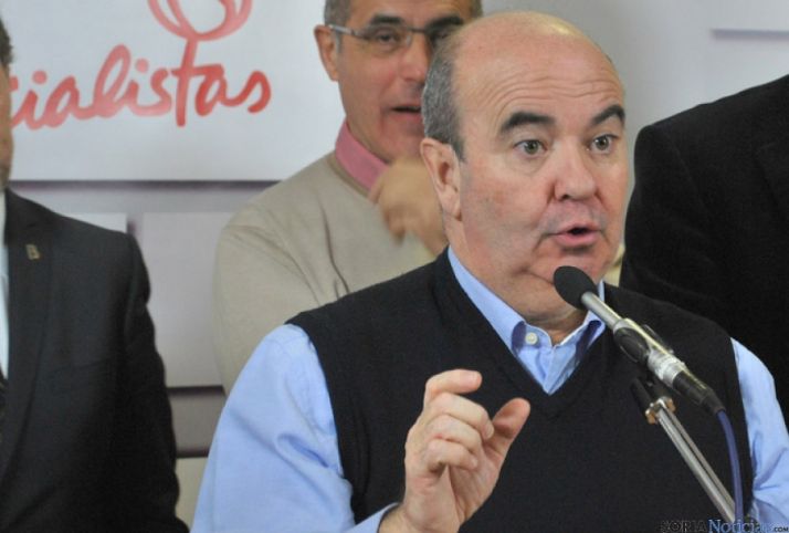 Gaspar Zarrías, este sábado en Soria.