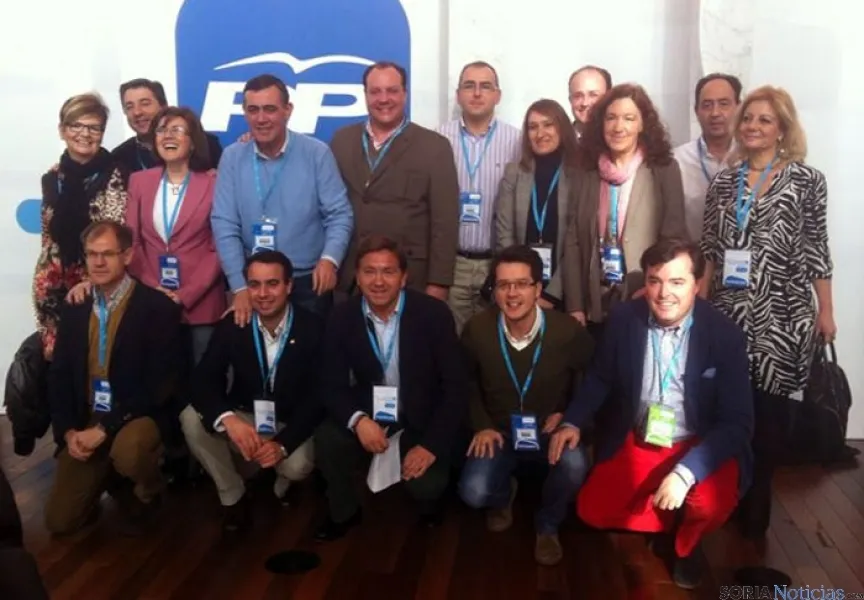 Cargos y afiliados del PP este sábado en Valladolid. / SN