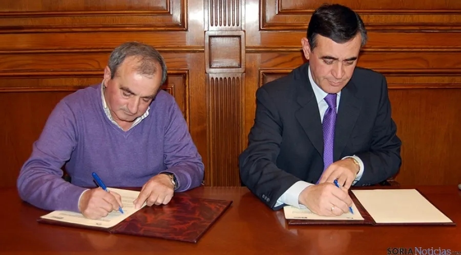 Atanasio Castillo (izda.) de Tierras Altas y Antonio Pardo.