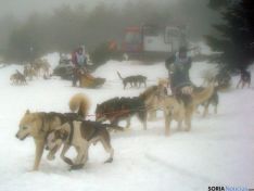 La niebla deslució la salida colectiva de los mushers