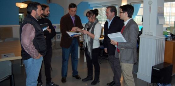 La Diputación de Soria visita El Hueco, para conocer su actividad emprendedora