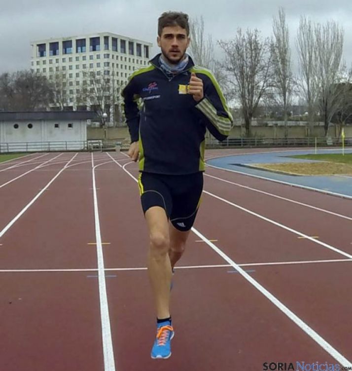 Abad, en un entrenamiento.