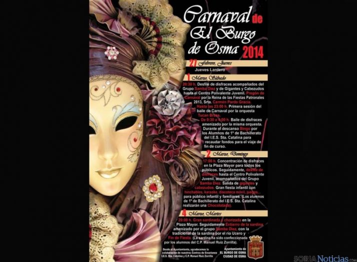 Cartel de las carnestolendas bugenses.
