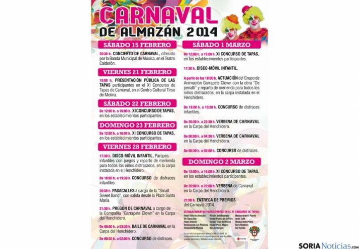 Cartel de los carnavales adnamantinos.