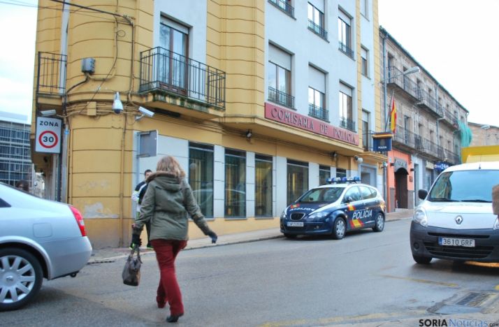 Actual comisaría de la Policía Nacional en Soria.