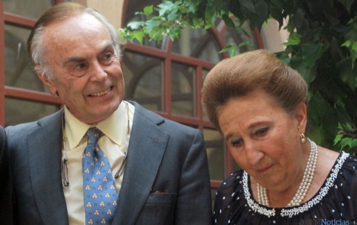 Los Duques de Soria, en la sede de la Fundación.