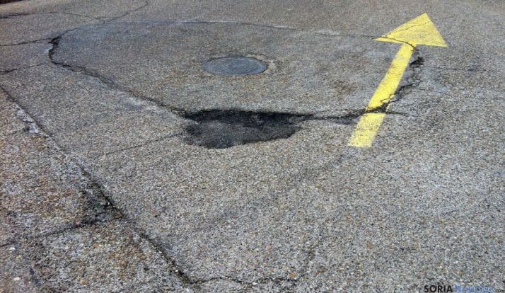 Uno de los tramos de la rotonda en Odón Alonso.