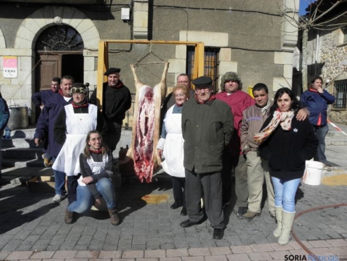 Imagen de la matanza del cerdo en 2012.