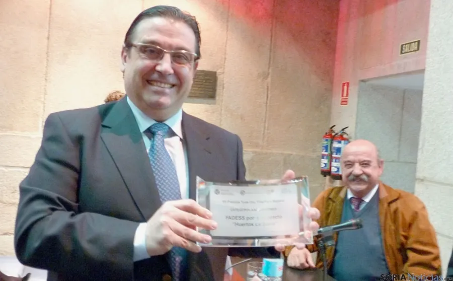 Ricardo Martínez, en la entrega de premios.