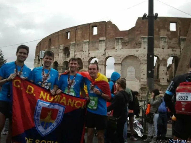 Atletas de Soria en Roma