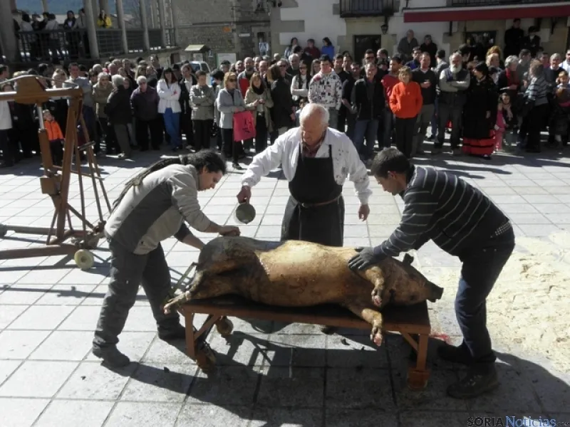 Matanza tradicional del cerdo.