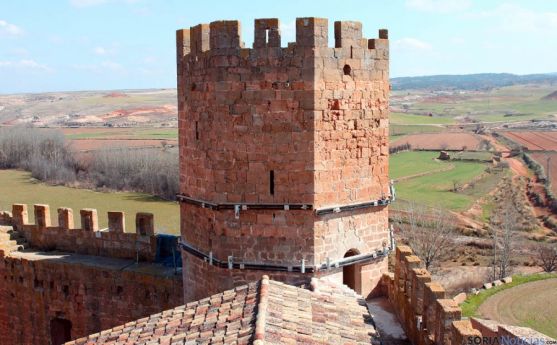 Estado final de la torre del homenaje del castillo de Altamira, en Monteagudo