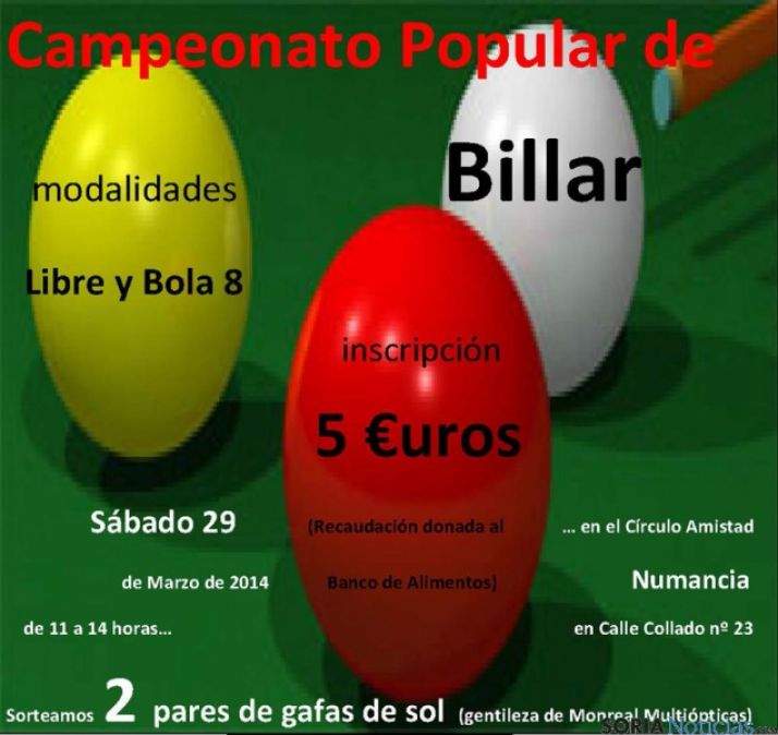 El torneo, en beneficio del Banco de Alimentos.