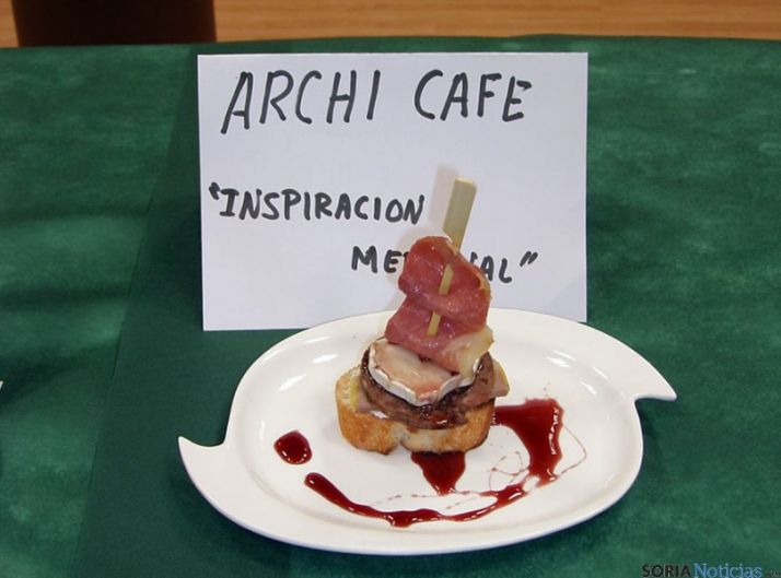La tapa de Archi Café, reconocida con accésit.