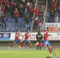 Celebración del segundo gol