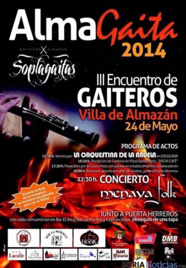 Cartel del encuentro de gaiteros