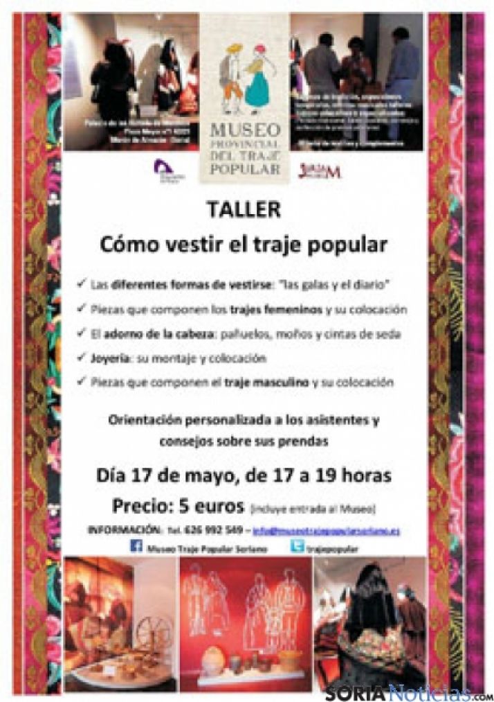 Taller  sobre trajes tradicionales en el Museo del Traje de Morón