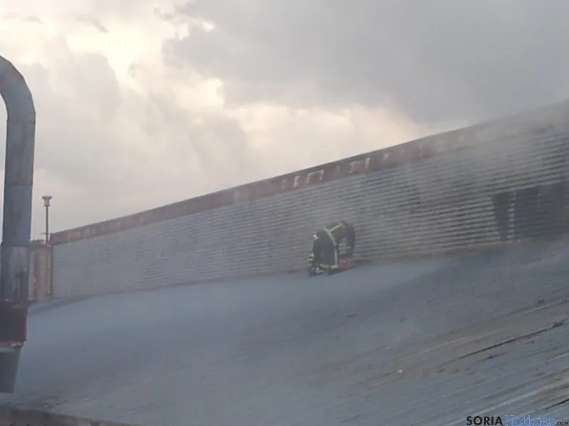 Intervención de los bomberos
