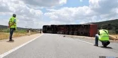 El aparatoso accidente no ha registrado víctimas. / SN