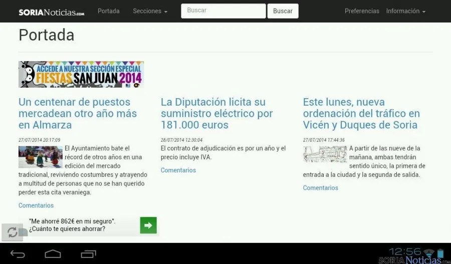 La actualización contempla el aviso de noticias de gran calado. / SN